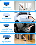 ANS-8050 Electric Spin Scrubber + Extra 7PCS Replacement Brush Heads