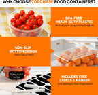 Ultimate 50 PCS BPA-Free Food Storage Containers Set – 25 Lids for Freshness and Convenience