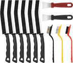 Crevice Cleaning Brush, 11PCS Multifunctional Cleaning Brush Practical Tools Gap Cleaning Hard Bristle Crevice Cleaning Brushes Cleaning Scrapers for Household Bathroom Tiles Bathroom Kitchen Cleaning