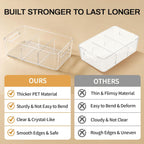 8-Pack Pantry Organizers and Storage, Clear Fridge Organizer Bins