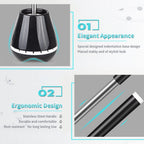 Toilet Brush and Caddy Holder with Silicone Bristles for Efficient Bathroom Cleaning