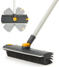 Floor Scrub Brush 3 in 1 Dual-Sided Stiff Bristle Scrubber Brush