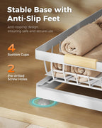 2-Pack Adjustable Height Two-Tier Under-Sink Organizer and Storage Solution