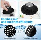 Shower Drain Hair Catcher Bathtub Drain Cover Sink Drain Protector