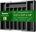 Maximize Your Space with the Elegant Expandable Bamboo Silverware Organizer - Ideal for Kitchen and Beyond!