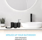 Black Bathroom Accessories Set 4 PCS, Black Bathroom Accessories
