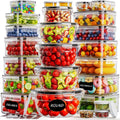 Ultimate 50 PCS BPA-Free Food Storage Containers Set – 25 Lids for Freshness and Convenience