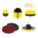 Electric Drill Brush Accessory Set for Automotive, Kitchen, and Bathroom Cleaning