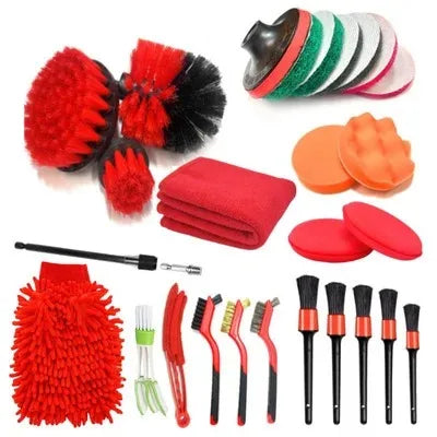 Electric Drill Brush Accessory Set for Automotive, Kitchen, and Bathroom Cleaning