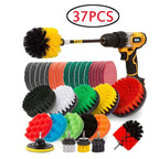 Electric Drill Brush Accessory Set for Automotive, Kitchen, and Bathroom Cleaning