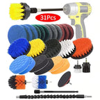 Electric Drill Brush Accessory Set for Automotive, Kitchen, and Bathroom Cleaning