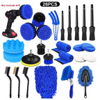 Electric Drill Brush Accessory Set for Automotive, Kitchen, and Bathroom Cleaning