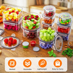 Ultimate 50 PCS BPA-Free Food Storage Containers Set – 25 Lids for Freshness and Convenience
