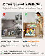 2-Pack Adjustable Height Two-Tier Under-Sink Organizer and Storage Solution