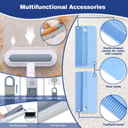 Carpet Rake for Pet Hair Removal: Adjustable 54" Handle No Bending