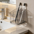 Bathroom Toothbrush Holders - Detachable Divided Design with Drawer Drainage System