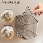 Bathroom Toothbrush Holders - Detachable Divided Design with Drawer Drainage System